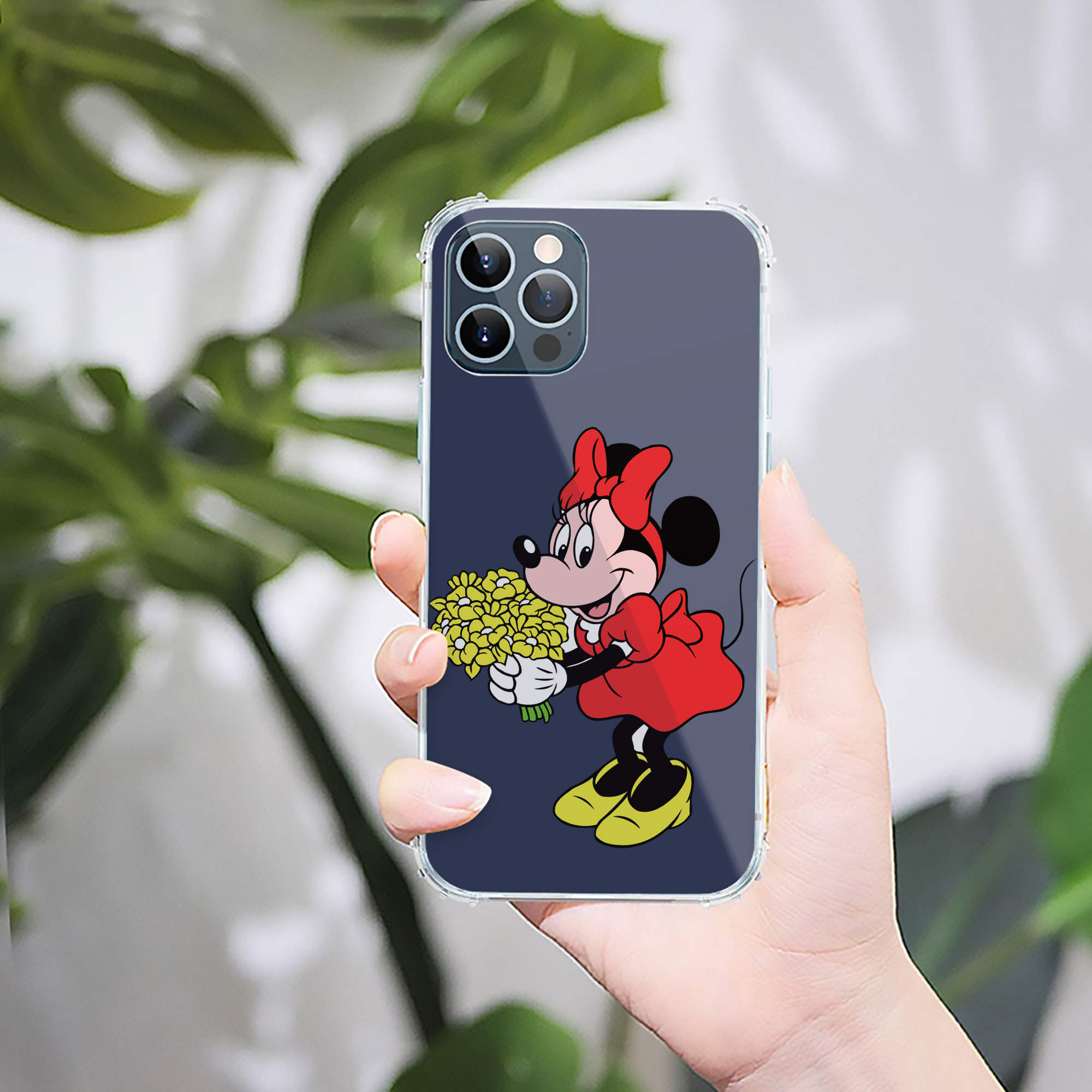 （画像用） ミッキーマウス Mickey Mouse 【iPhone 12シリーズ対応】透明スマホケース（クリアソフトケース）